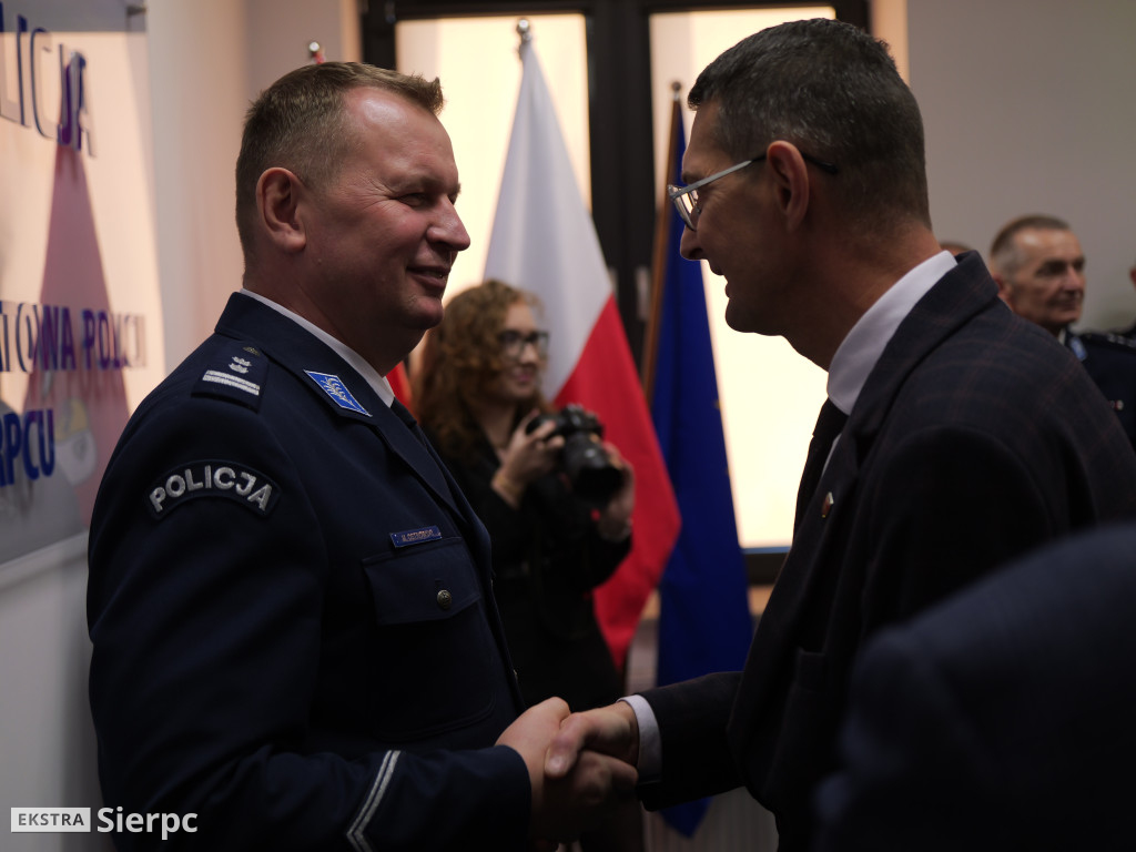 Pożegnanie Marcina Ostrowskiego w sierpeckiej KPP