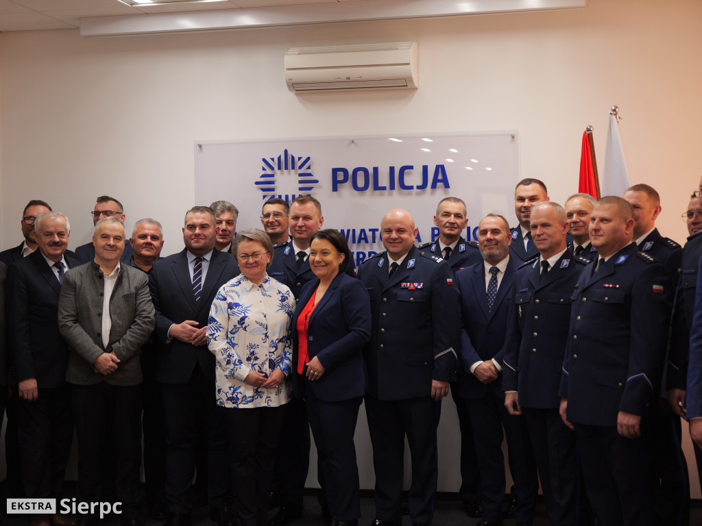 Pożegnanie Marcina Ostrowskiego w sierpeckiej KPP