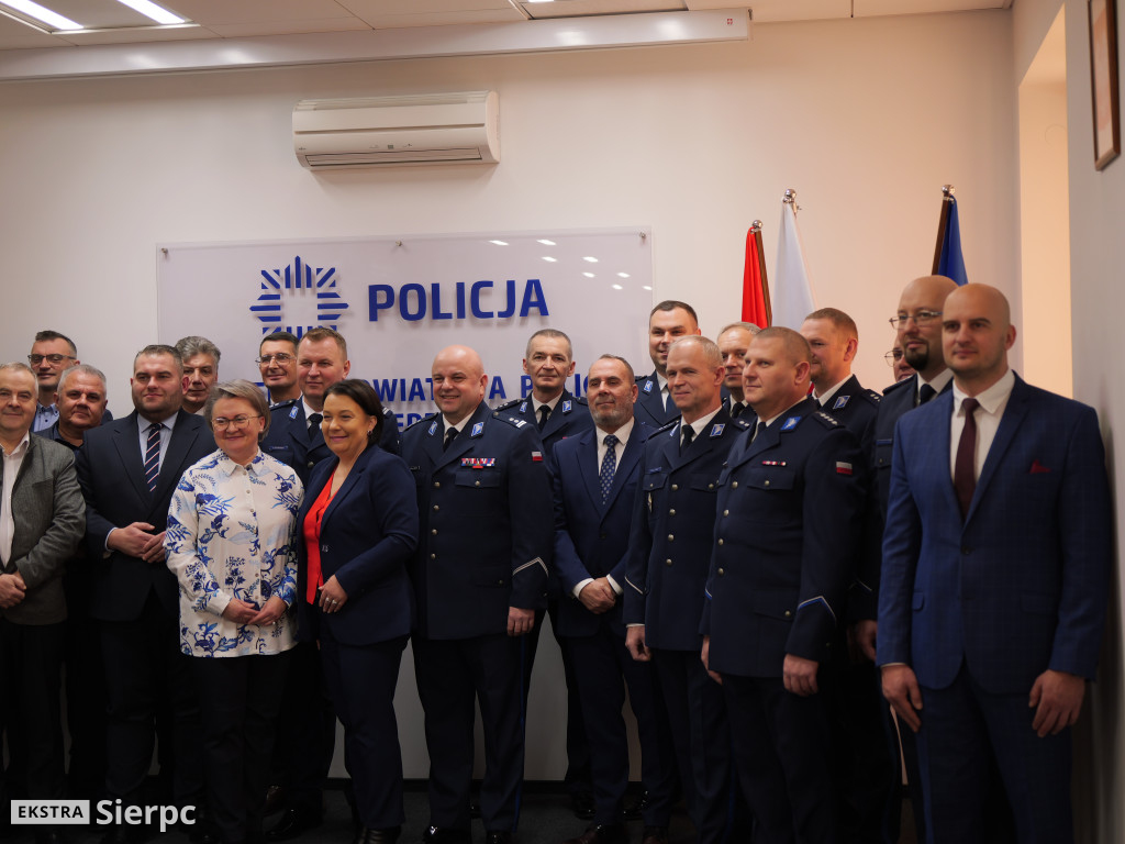 Pożegnanie Marcina Ostrowskiego w sierpeckiej KPP