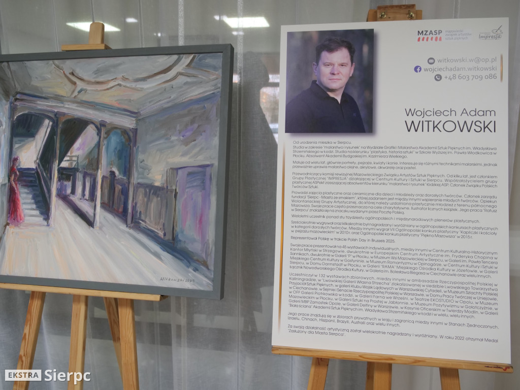 Wystawa prac Wojciecha Witkowskiego w Rościszewie