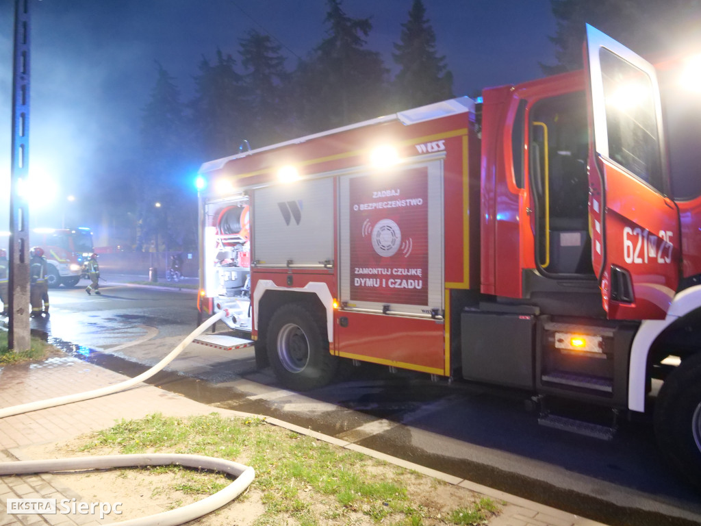 Pożar w Sierpcu