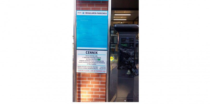 Prawie sto złotych kary za parkowanie bez biletu przy Lidlu?
