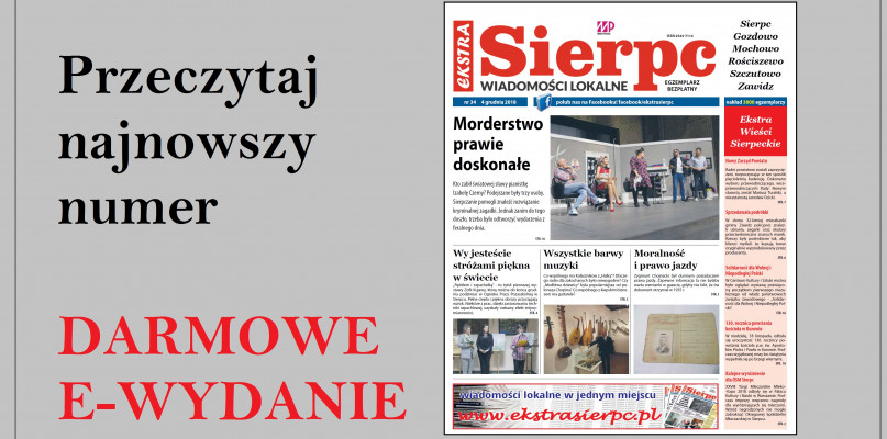 Nowy numer Ekstra Sierpca z 4 grudnia. Zobacz e-wydanie