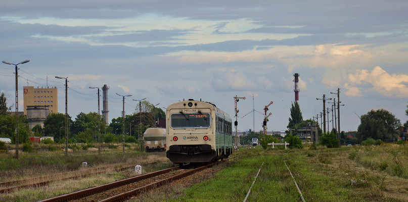 2016.08.17  Szynobus MR 4068 / MRD 4268 należący do spółki Arriva RP wjeżdża na stację Sierpc, pociąg osoby 55514 relacji Toruń Główny-Sierpc, fot. Szymon Suliński