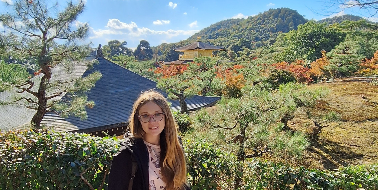 Kioto jesienią. W tle Kinkaku-ji (Złoty Pawilon), fot. arch. prywatne