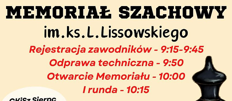 Memoriał Szachowy im. ks. L.Lissowskiego-1204