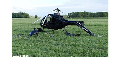 Helikopter spadł na pole-19072