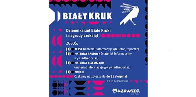 „Biały Kruk” dla dziennikarzy mediów lokalnych – ostatnie dni na zgłoszenia!-20444