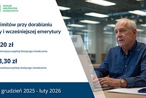ZUS: wyższe limity dorabiania dla rencistów i wcześniejszych emerytów-21513