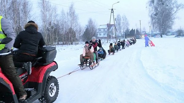 Kulig na Osiedlu nr 1 w Sierpcu