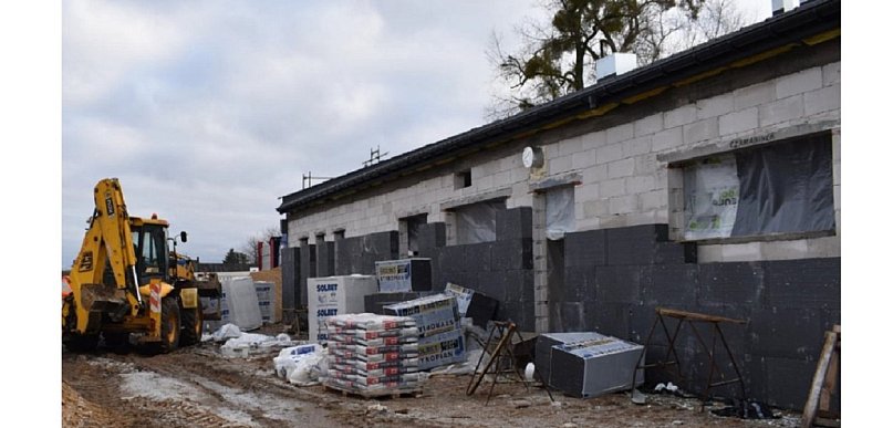 Postępy przy budowie żłobka w Mochowie