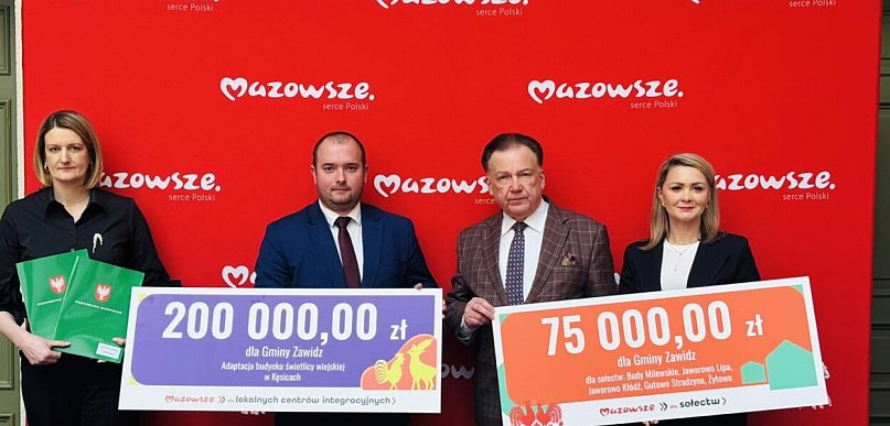 Dofinansowanie dla gminy Zawidz
