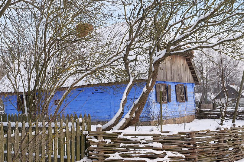 Zima w skansenie